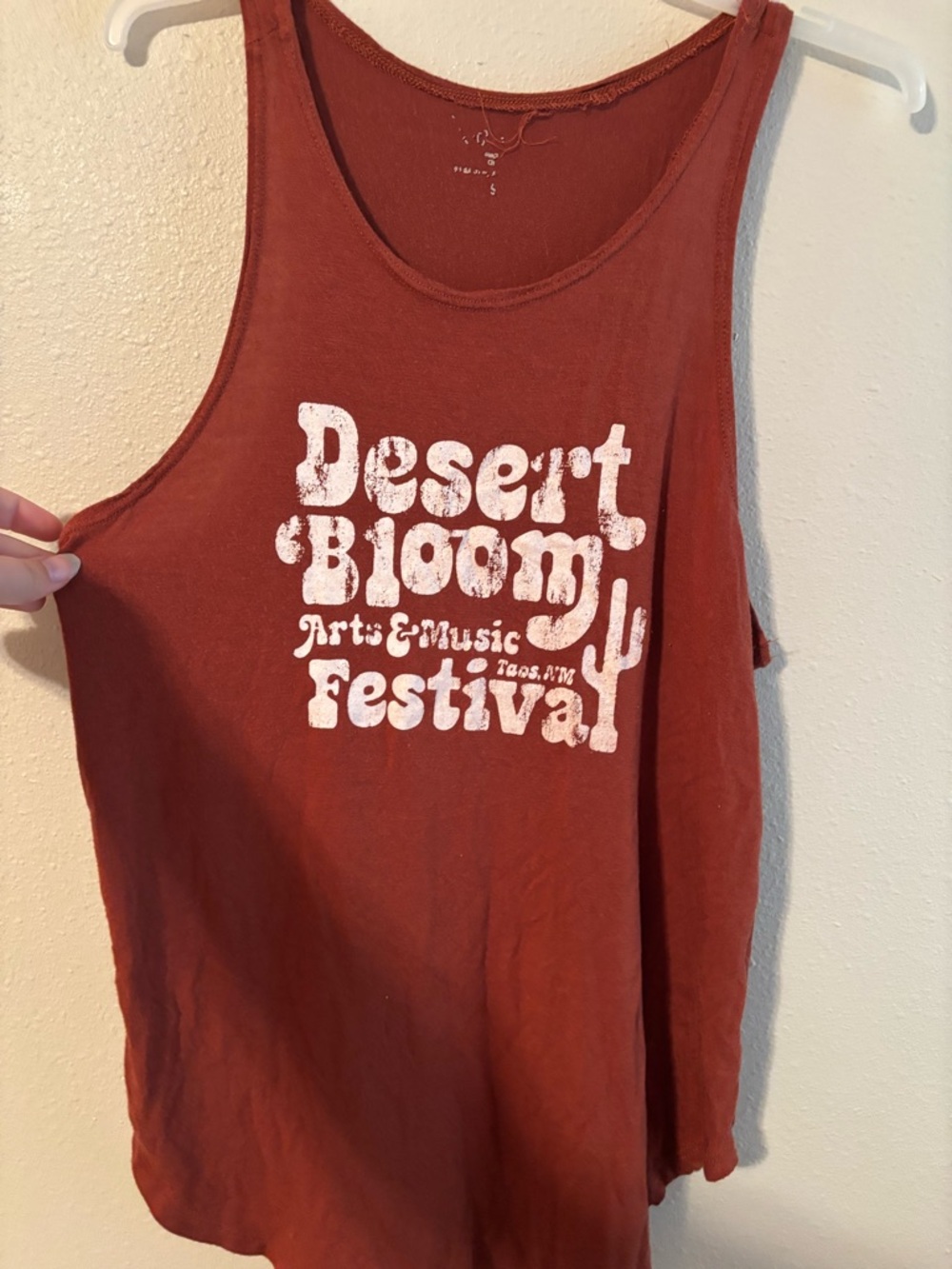 Grayson Threads Rust Red Desert Bloom Festival Graphic Tank